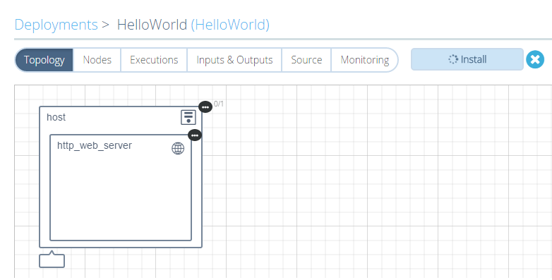 Deployment Topology Execution In Progress