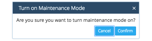 confirmation dialog