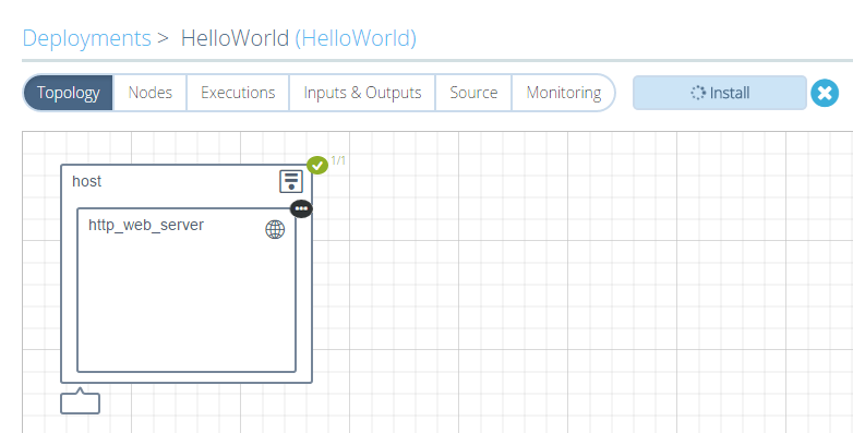 Deployment Topology Execution Partially Completed