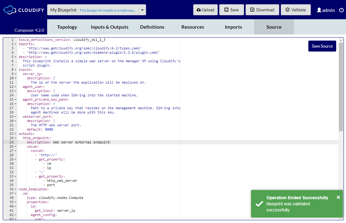 Blueprint Validated Successfully