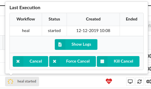 Spire Manager - last execution