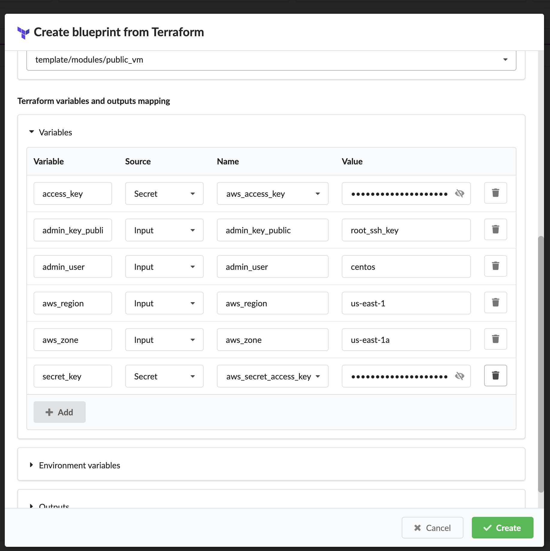 Define Terraform Module Outputs